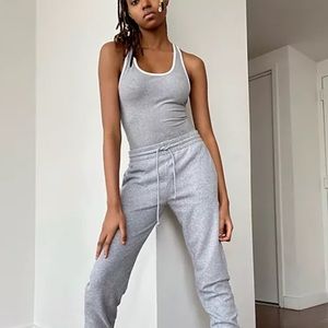Aritzia grey bodysuit